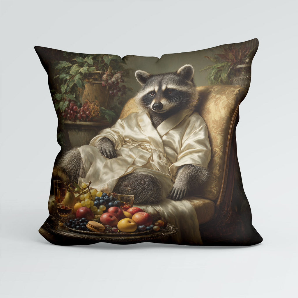 CUSHION Panel Raccoon Feast CP-975