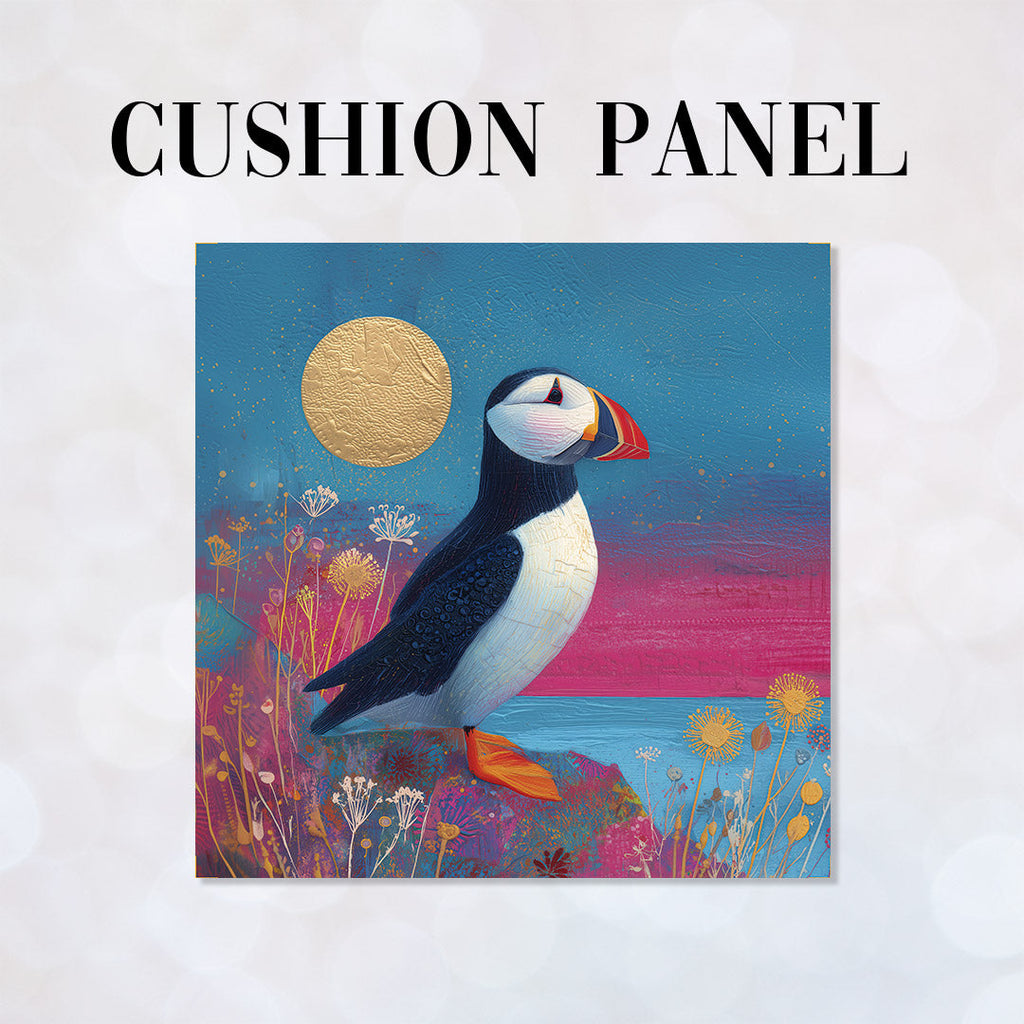 CUSHION Panel Sunset Puffin CP-976