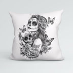 CUSHION Panel Day of The Dead Tattoo 1 CP-980