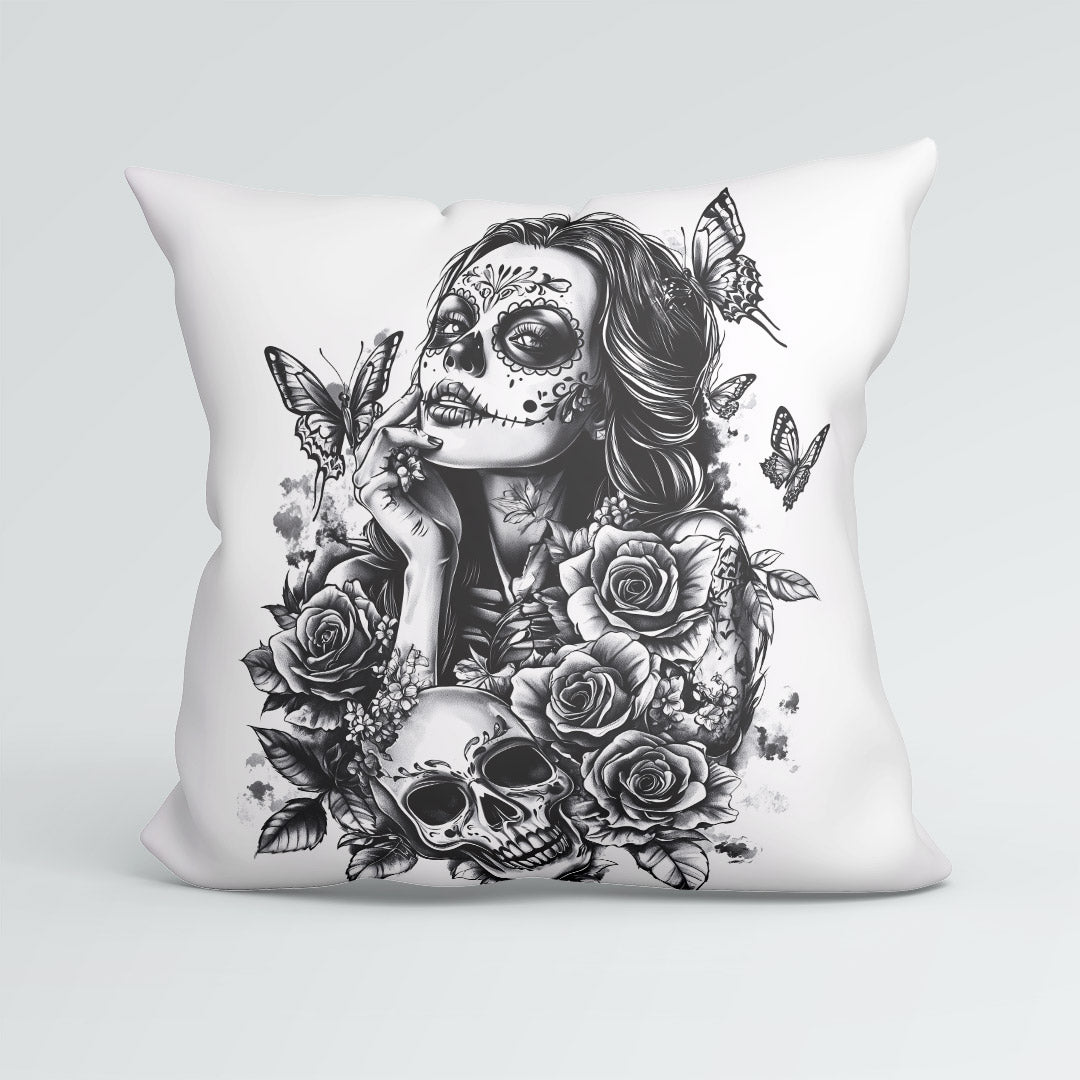 CUSHION Panel Day of The Dead Tattoo 3 CP-982