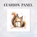 CUSHION Panel Lovely Squirrels CP-983
