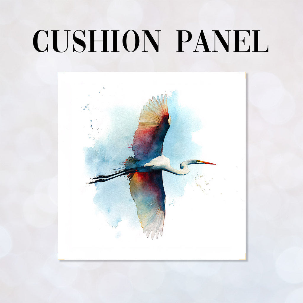 CUSHION Panel Watercolour Storks CP-984