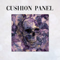 CUSHION Panel Purple Ink Skull CP-992