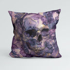 CUSHION Panel Purple Ink Skull CP-992
