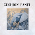 CUSHION Panel Blue and Gold Elephant 2 CP-1071