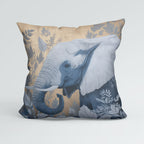 CUSHION Panel Blue and Gold Elephant 2 CP-1071