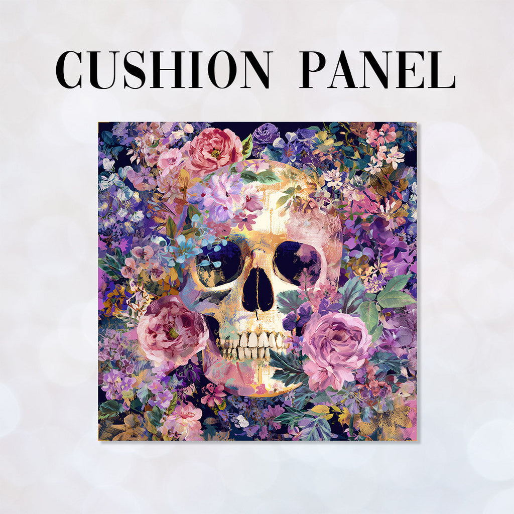 CUSHION Panel Eternal Bloom Skull CP-997