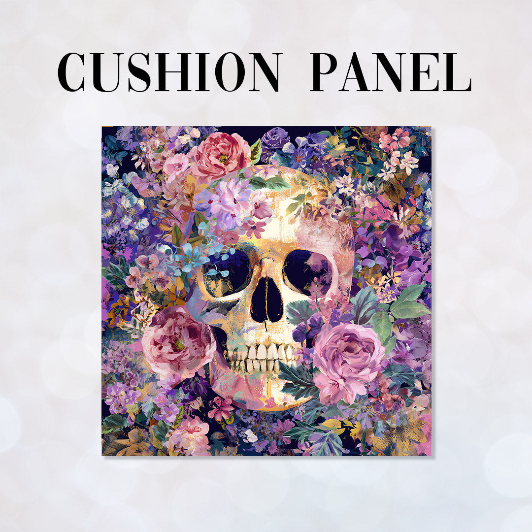 CUSHION Panel Eternal Bloom Skull CP-997