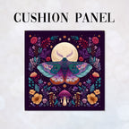 CUSHION Panel Lunar Moth Garden CP-999