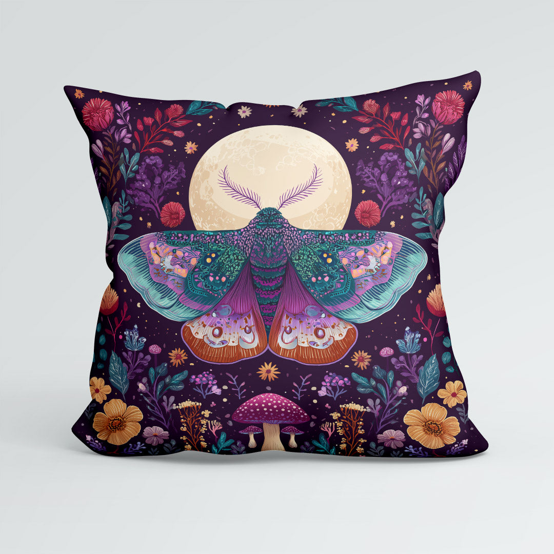 CUSHION Panel Lunar Moth Garden CP-999