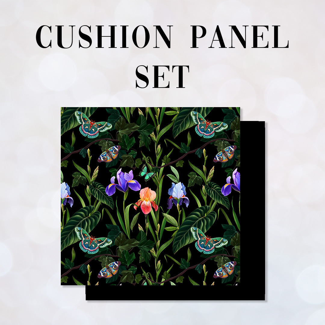 CUSHION Panel SET Garden of Eden Black CS-1-SET