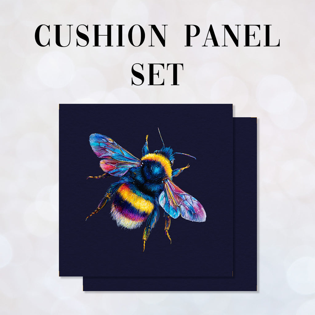 CUSHION Panel SET Colourful Bumble Bee CS-1031-SET