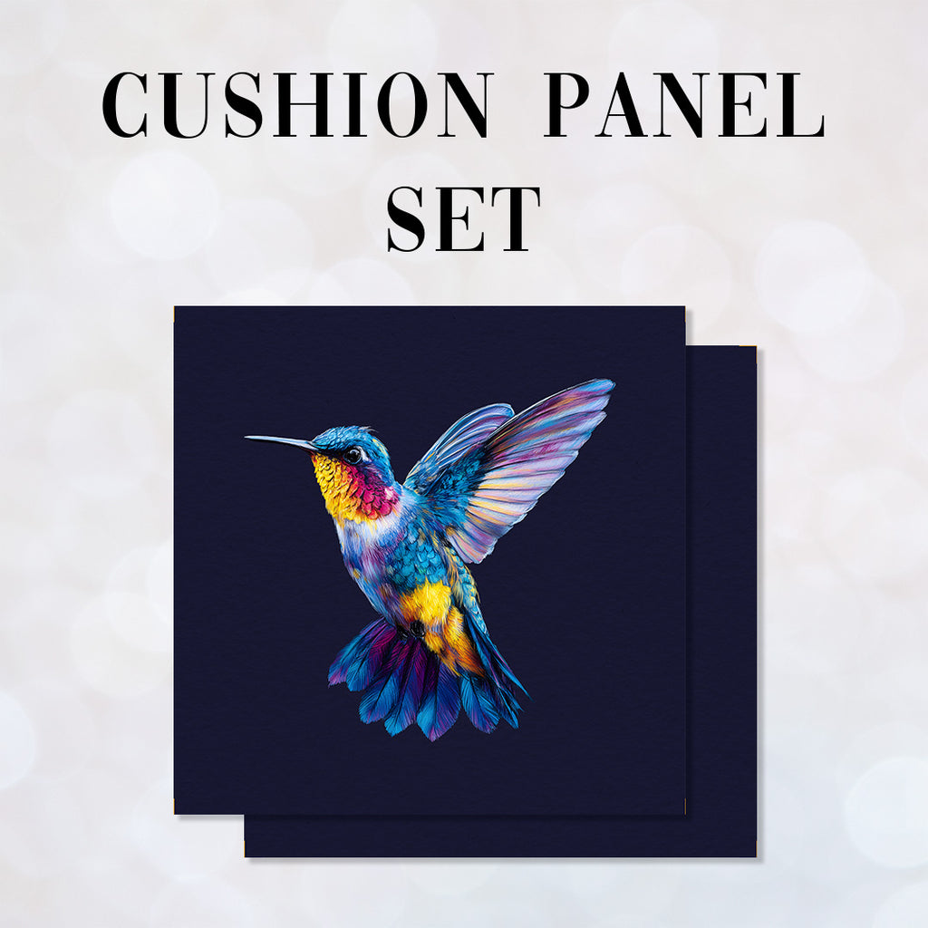 CUSHION Panel SET Colourful Hummingbird CS-1034-SET