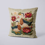 CUSHION Panel SET Ducks on Linen CS-1057-SET