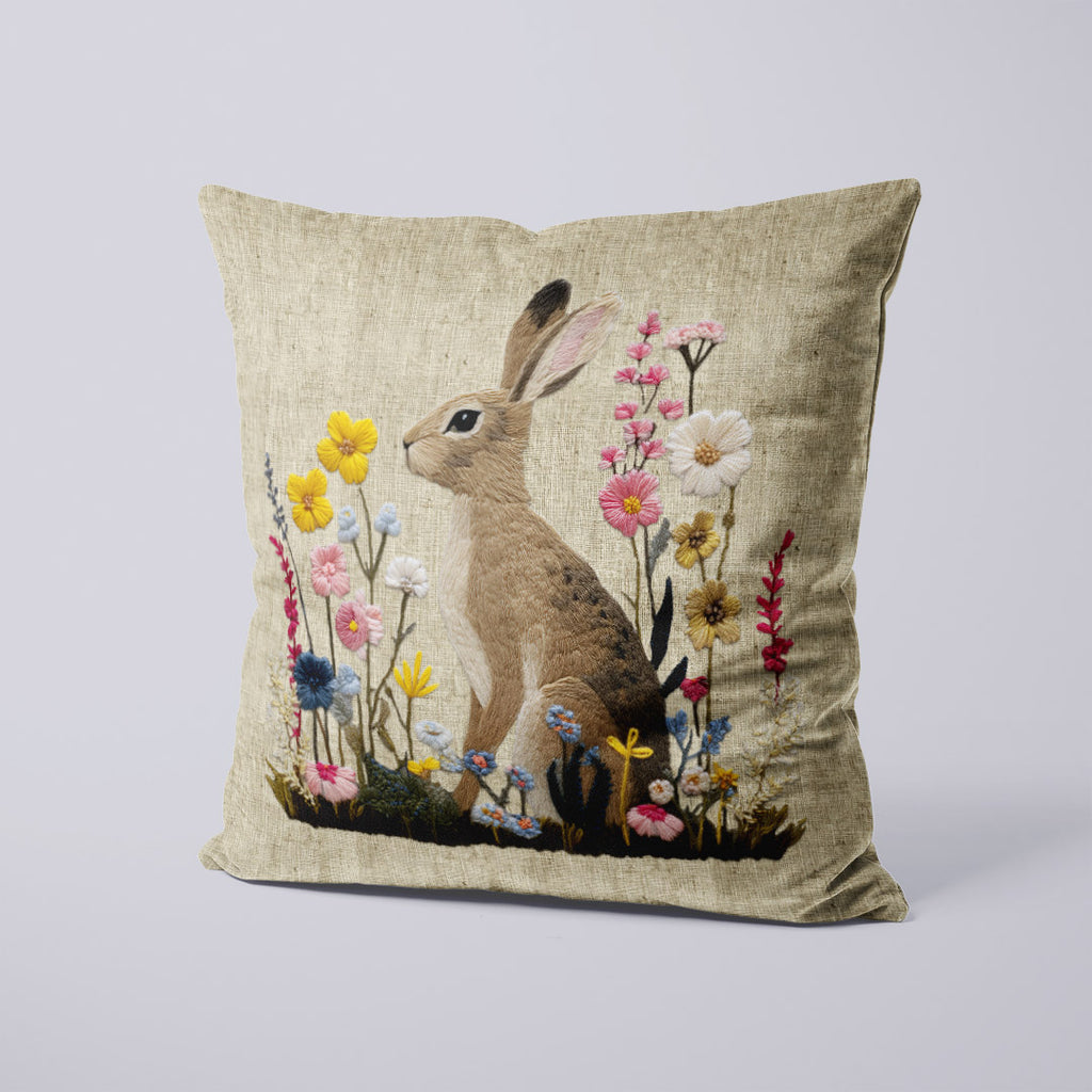 CUSHION Panel SET Hare on Linen CS-1061-SET