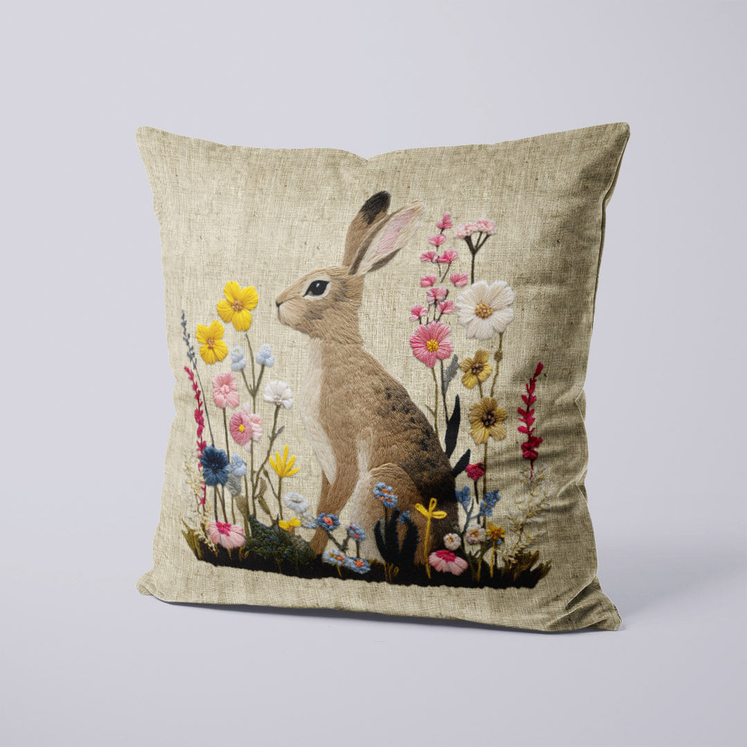 CUSHION Panel SET Hare on Linen CS-1061-SET