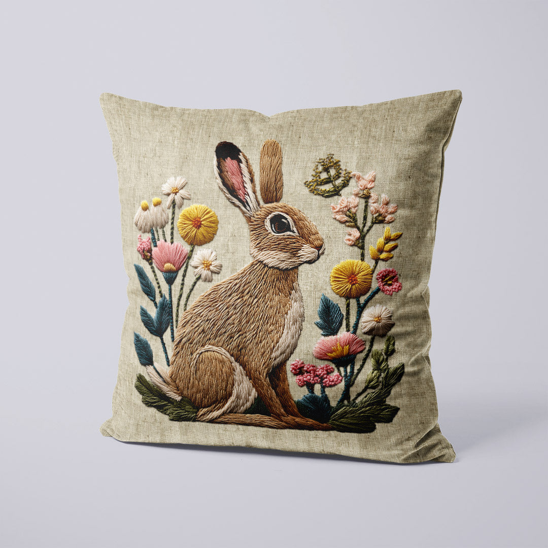 CUSHION Panel SET Hare on Linen CS-1062-SET