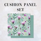 CUSHION Panel SET Thistles and Bees CS-12-SET