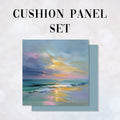 CUSHION Panel SET Tranquil Sunset Shore 1 CS-1349-SET