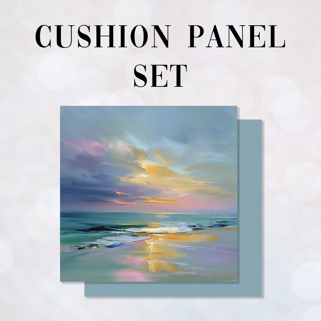 CUSHION Panel SET Tranquil Sunset Shore 1 CS-1349-SET