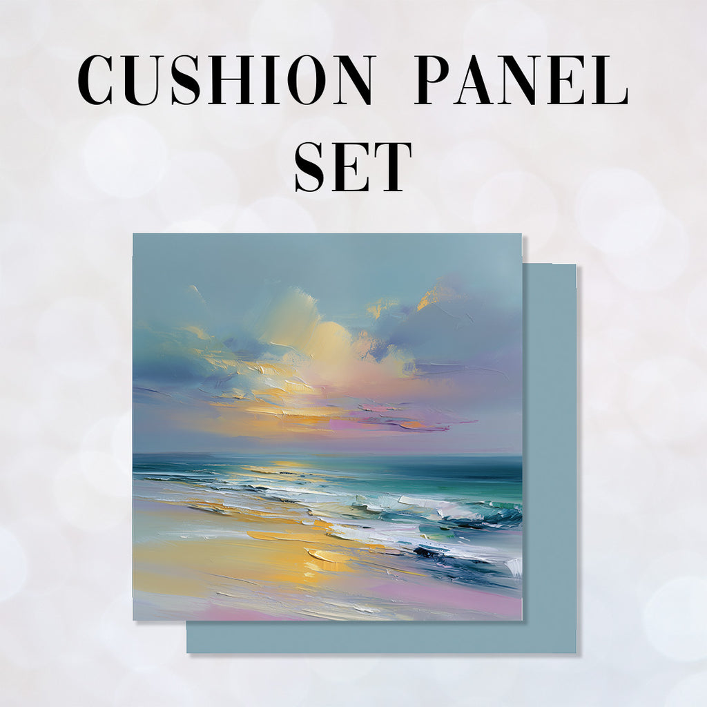 CUSHION Panel SET Tranquil Sunset Shore 2 CS-1351-SET