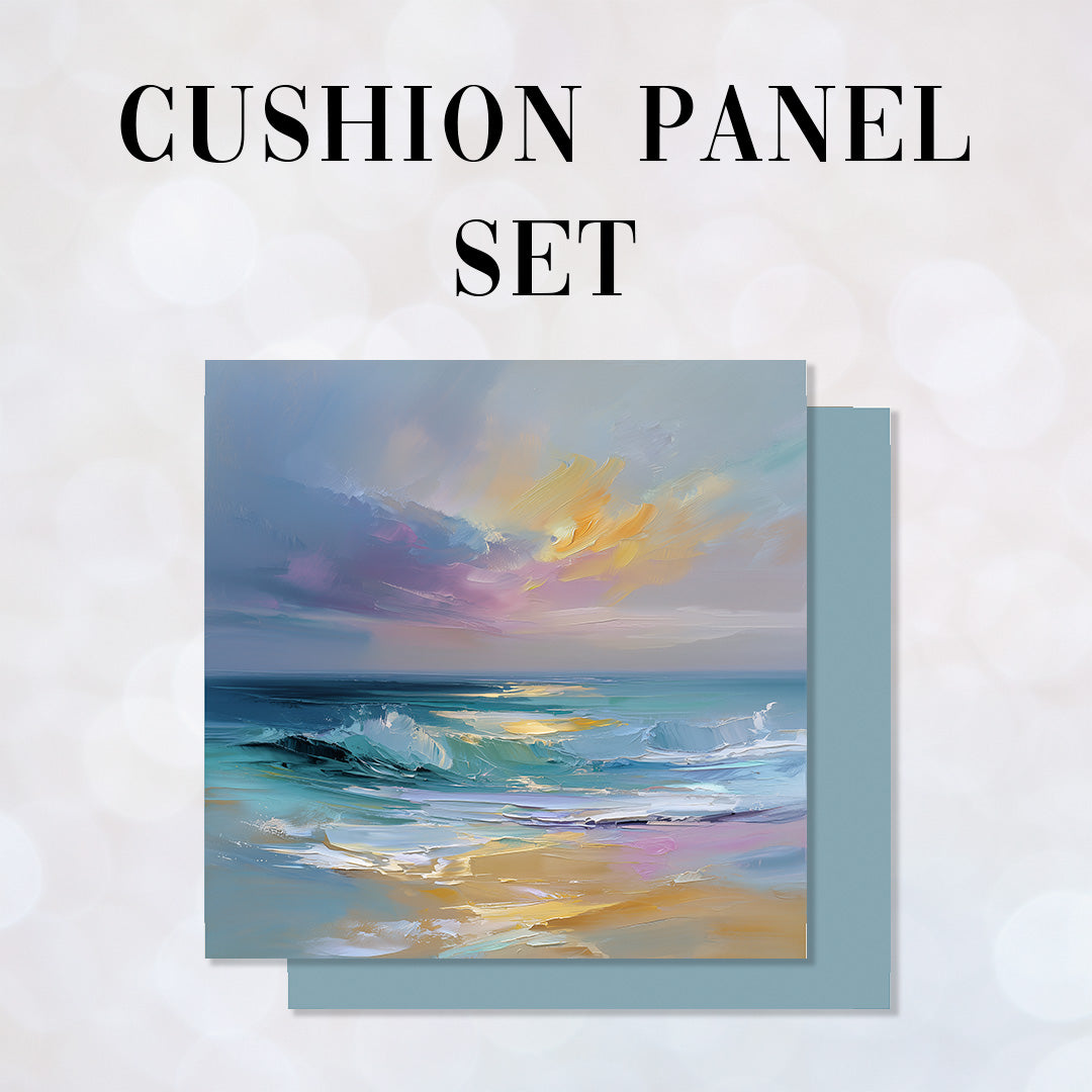 CUSHION Panel SET Tranquil Sunset Shore 3 CS-1352-SET