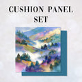 CUSHION Panel SET Tranquil Misty Hills 1 CS-1356-SET