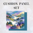 CUSHION Panel SET Tranquil Misty Hills 1 CS-1356-SET
