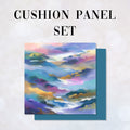 CUSHION Panel SET Tranquil Misty Hills 2 CS-1358-SET