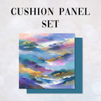 CUSHION Panel SET Tranquil Misty Hills 2 CS-1358-SET