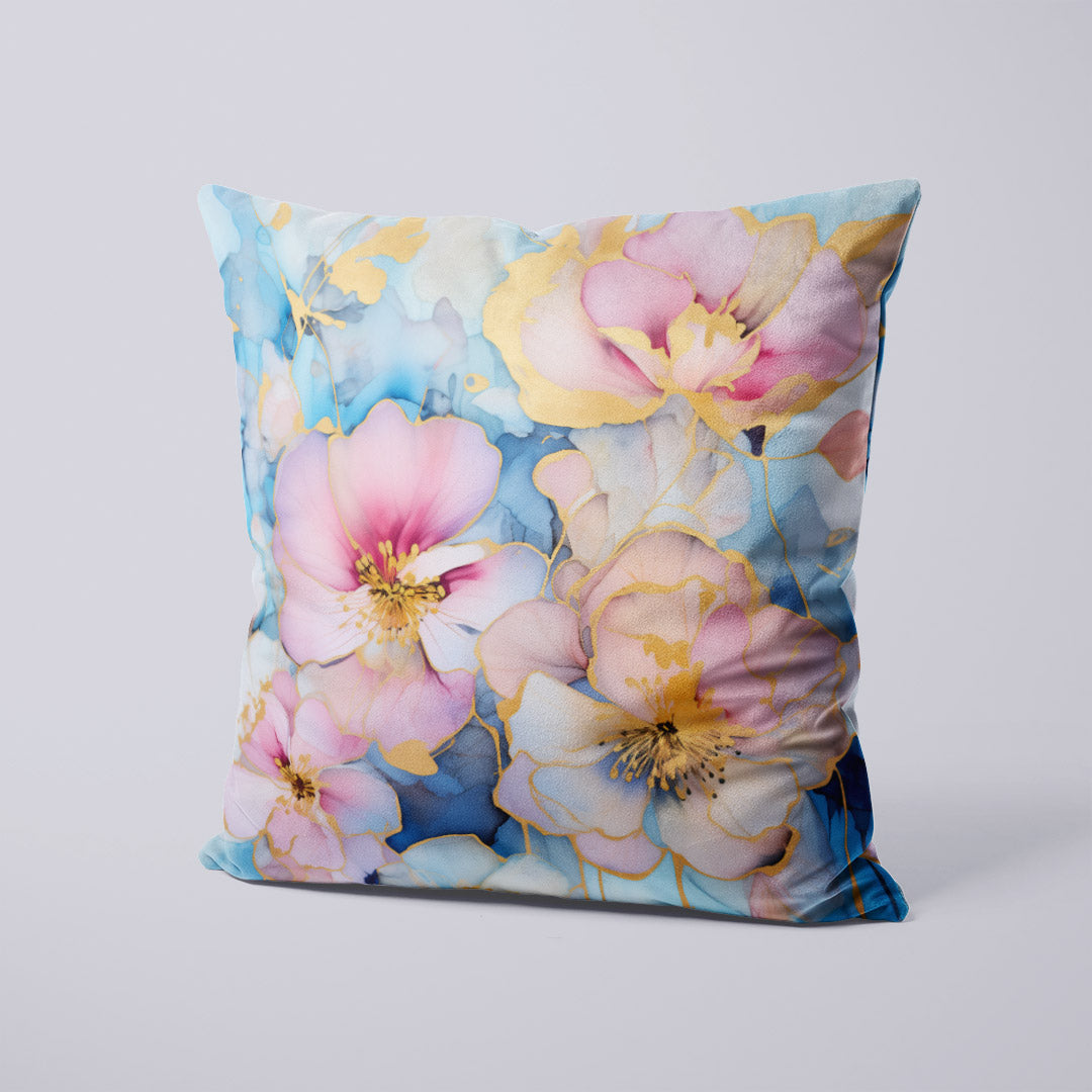 CUSHION Panel SET Abstract Ink Flowers 6 CS-144-SET