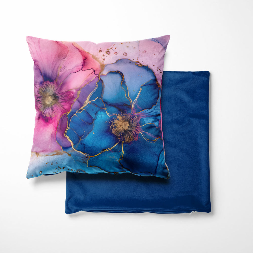 CUSHION Panel SET Abstract Ink Flowers 5 CS-146-SET