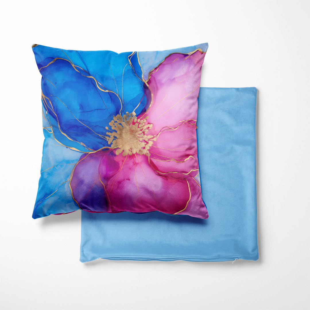 CUSHION Panel SET Abstract Ink Flowers 2 CS-149-SET