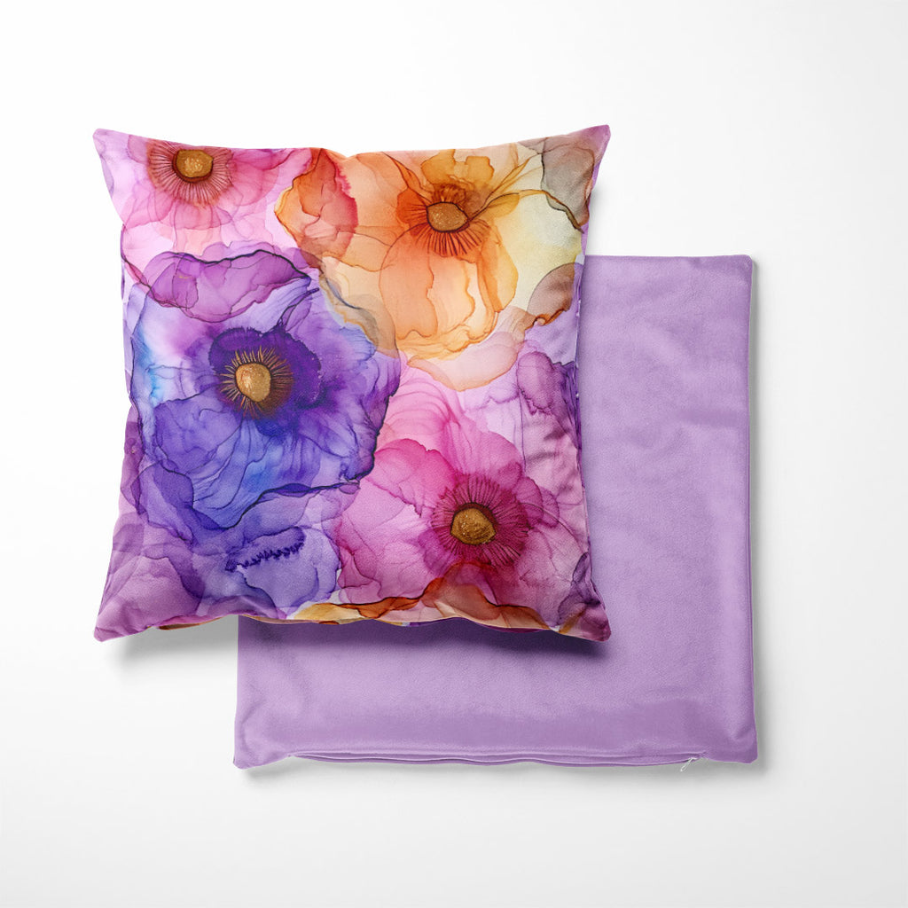 CUSHION Panel SET Abstract Ink Flowers 11 CS-151-SET