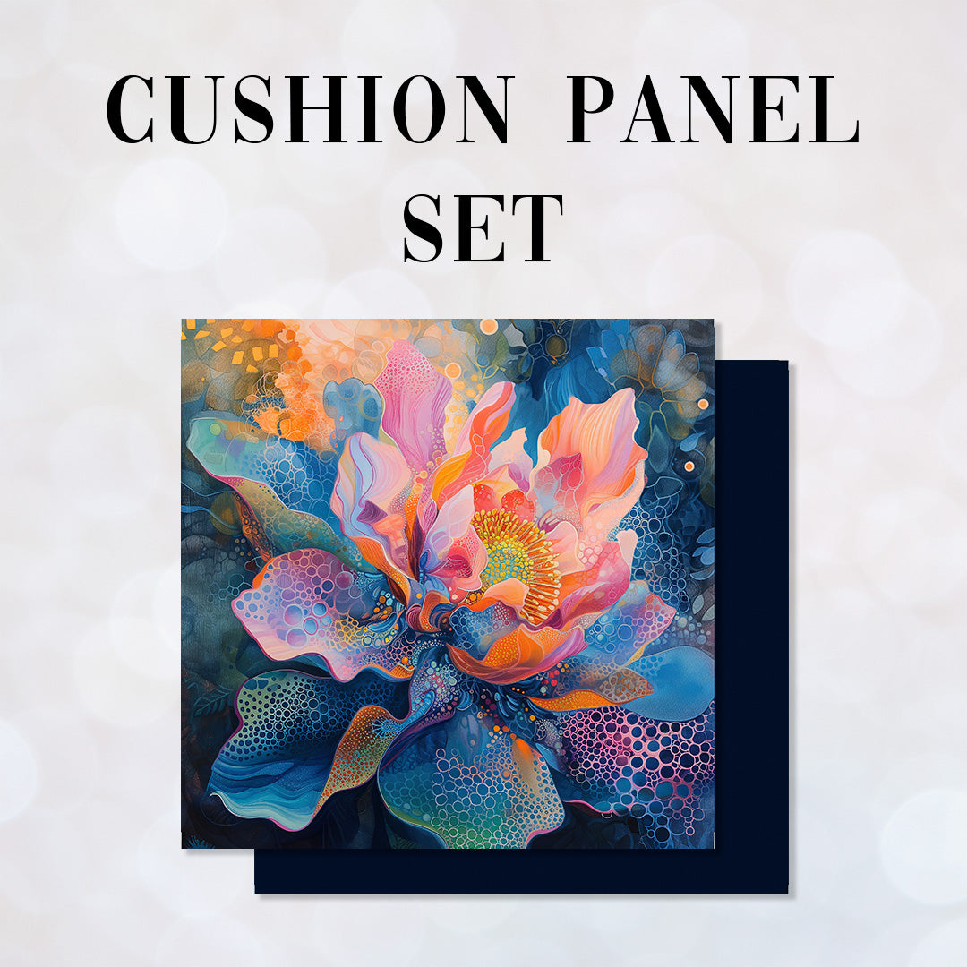CUSHION Panel SET Floral Fantasia Cosmic CS-181-SET