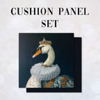 CUSHION Panel SET Swan Royalty CS-256-SET