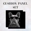 CUSHION Panel SET Chic Bulldog CS-259-SET