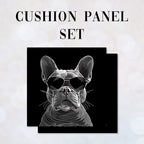 CUSHION Panel SET Chic Bulldog CS-259-SET