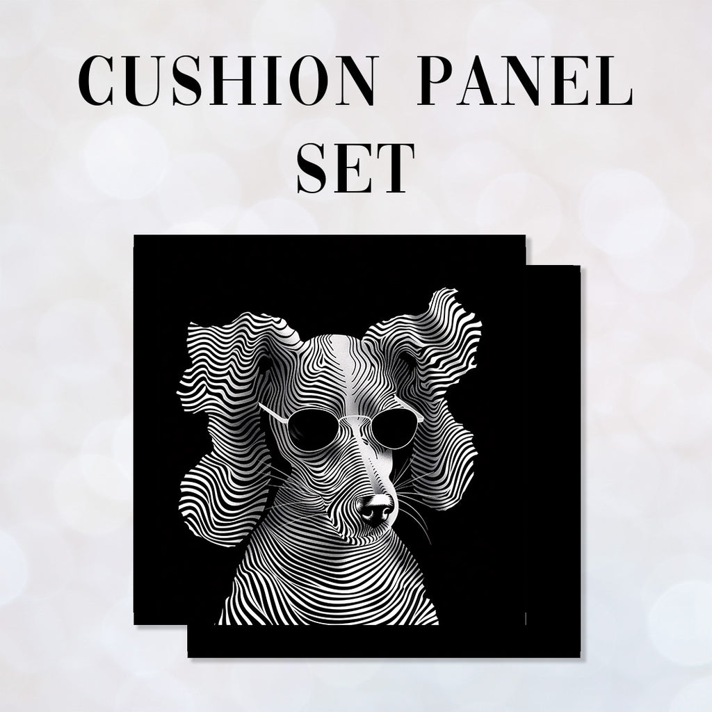 CUSHION Panel SET Chic Poodle CS-263-SET