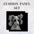 CUSHION Panel SET Chic Poodle CS-263-SET