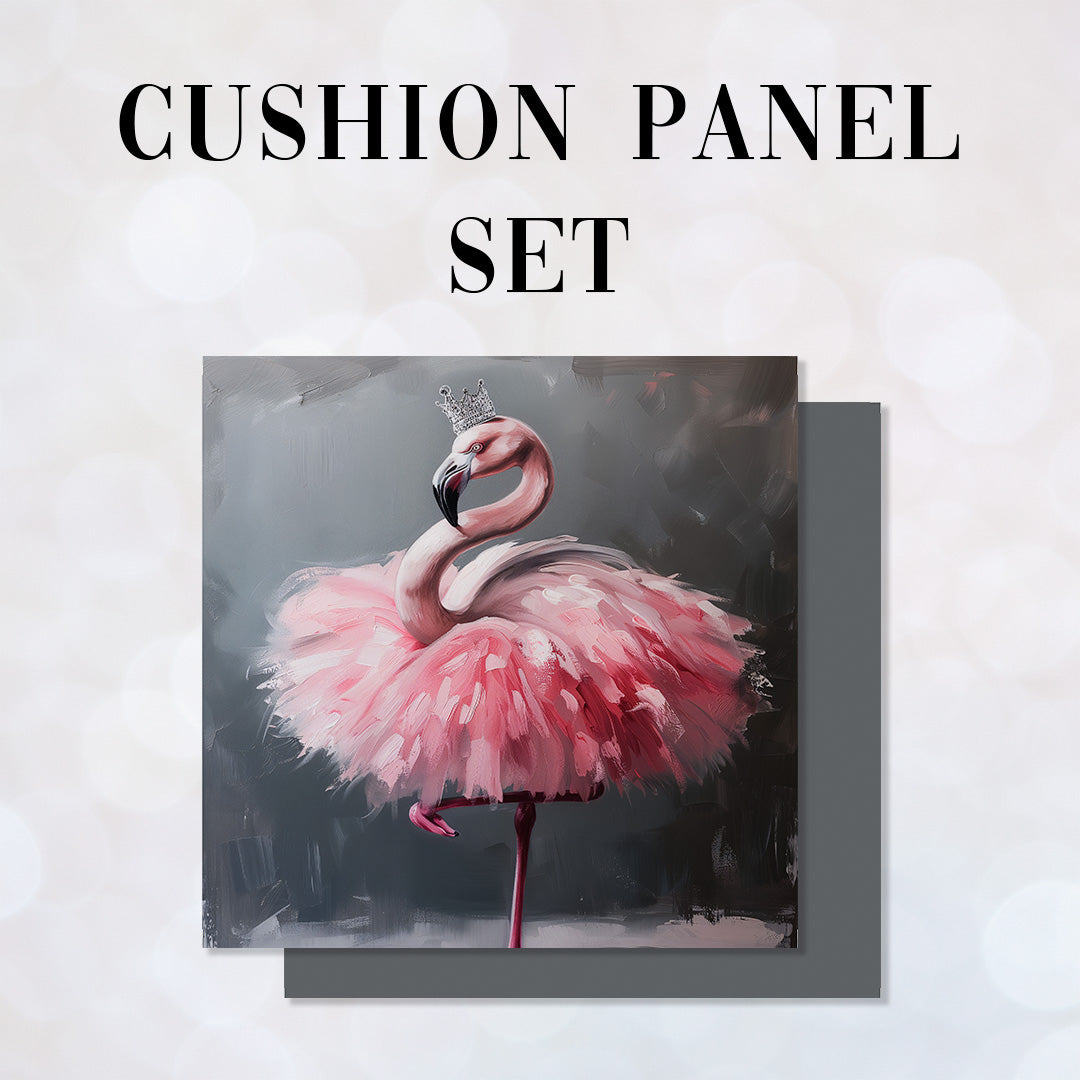 CUSHION Panel SET Flamingo Ballerina CS-279-SET