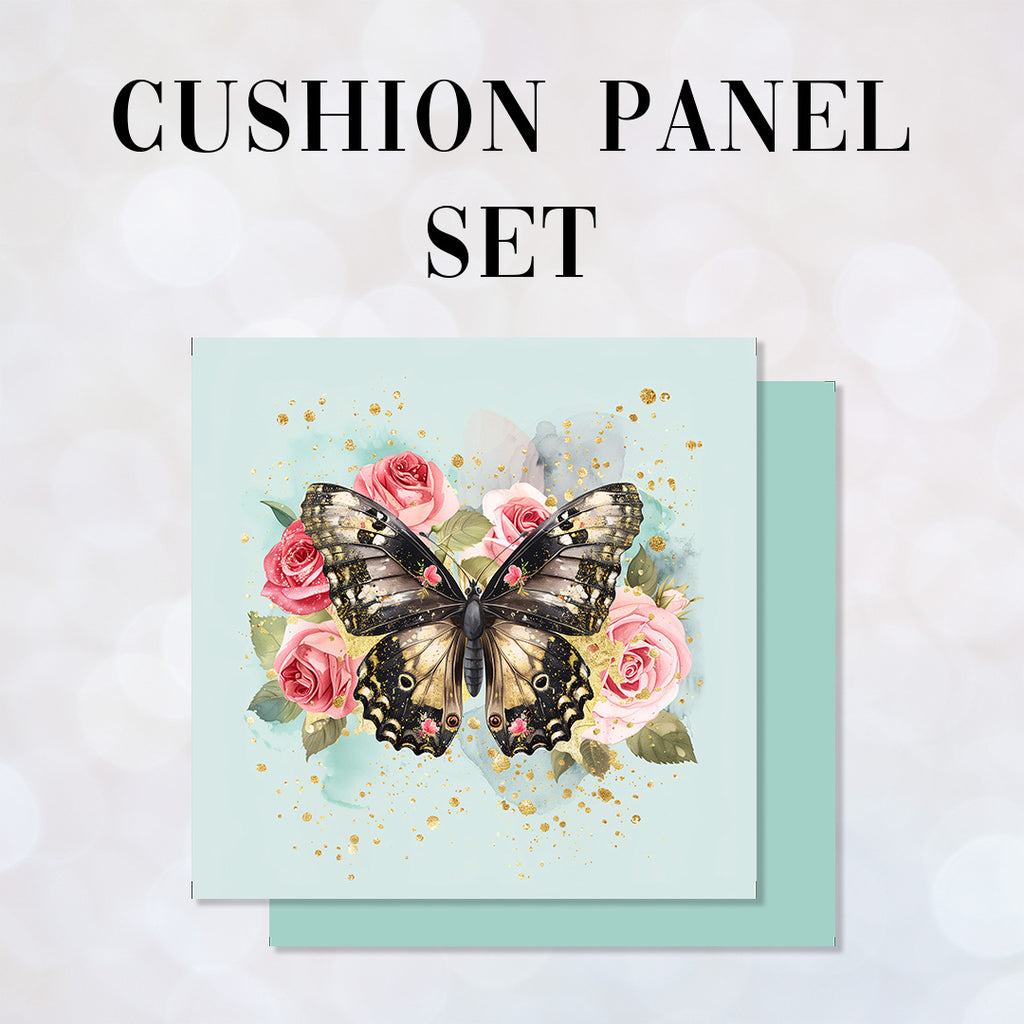 CUSHION Panel SET Shabby Chic Butterfly CS-345-SET