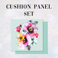 CUSHION Panel SET Shabby Chic Flowers CS-348-SET