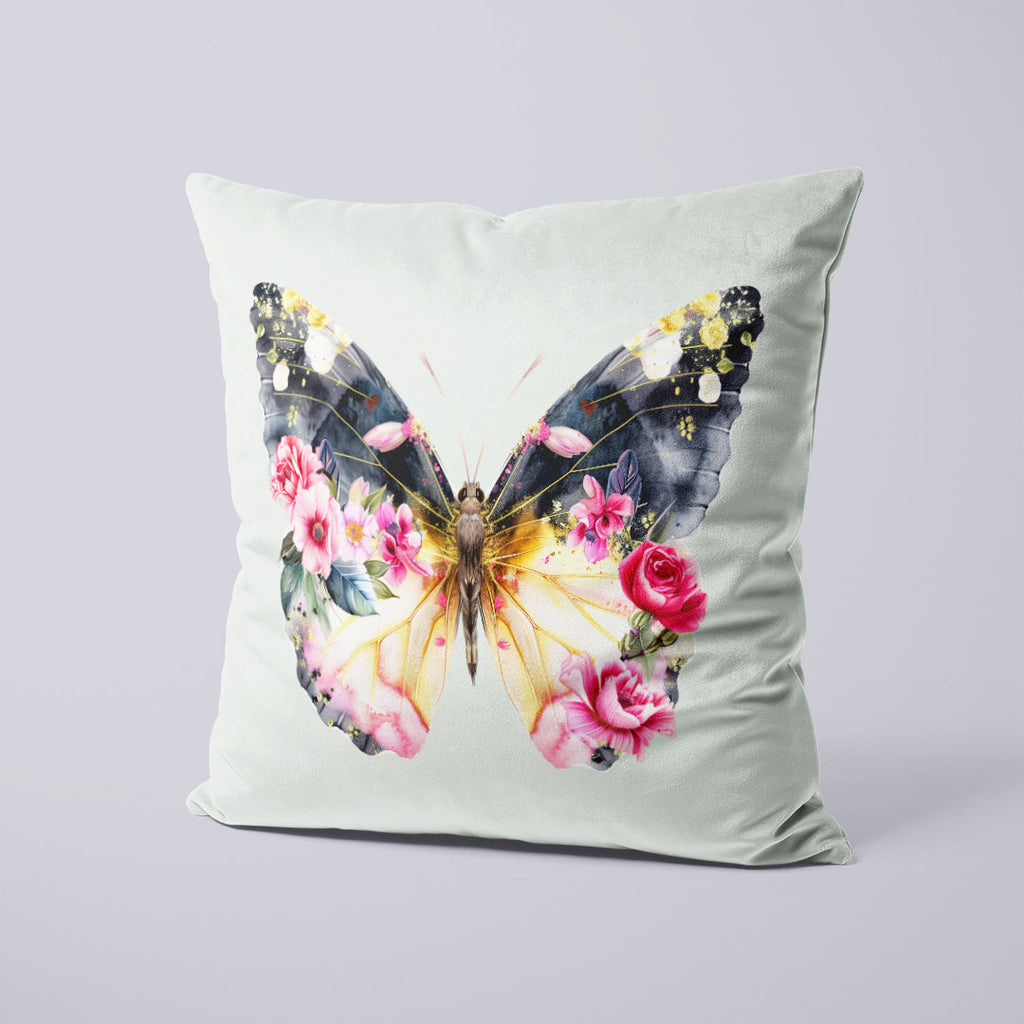 CUSHION Panel SET Shabby Chic Floral Butterfly CS-352-SET
