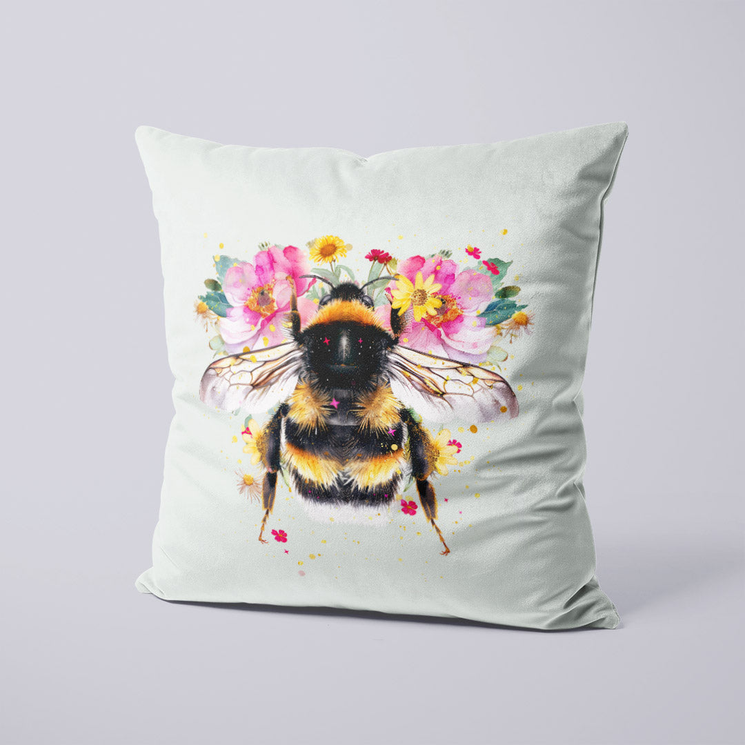 CUSHION Panel SET Shabby Chic Floral Bee CS-356-SET