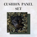 CUSHION Panel SET Faux Embroidery Puma CS-366-SET