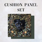 CUSHION Panel SET Faux Embroidery Puma CS-367-SET