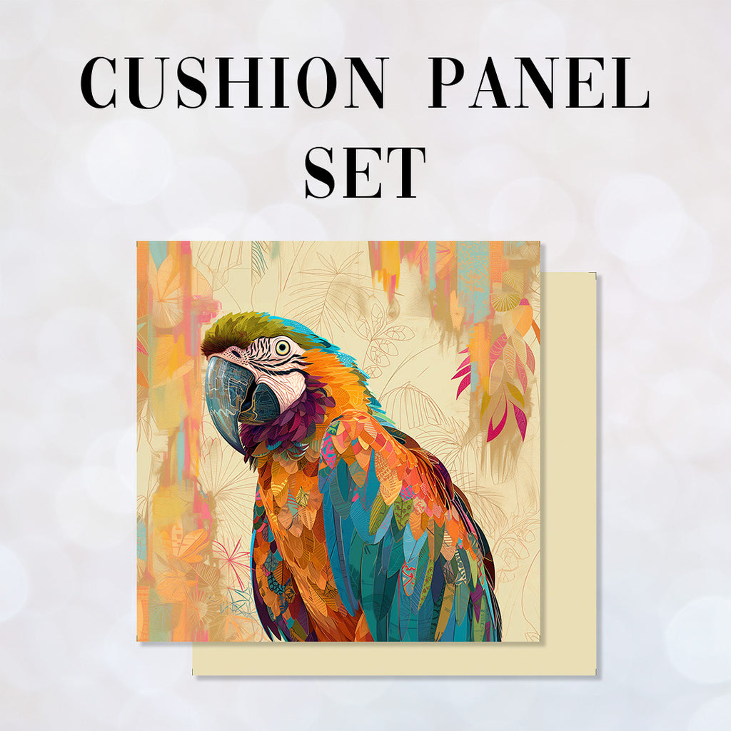 CUSHION Panel SET Colourful Parrot CS-375-SET