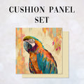 CUSHION Panel SET Colourful Parrot CS-375-SET