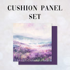 CUSHION Panel SET Watercolour Highland Dawn CS-398-SET